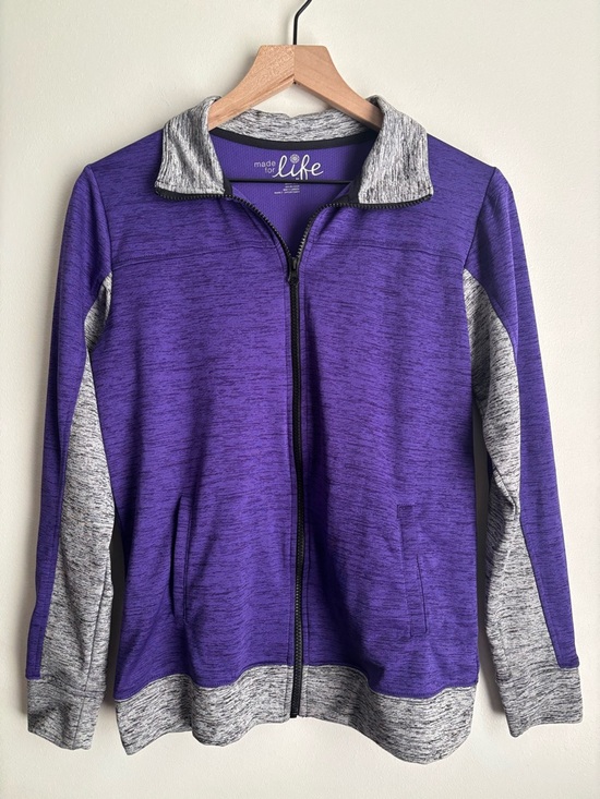 made for life Jackets & Blazers - Made For Life Purple Quick-Dri Zip Up Athletic Jacket Women’s Medium Activewear